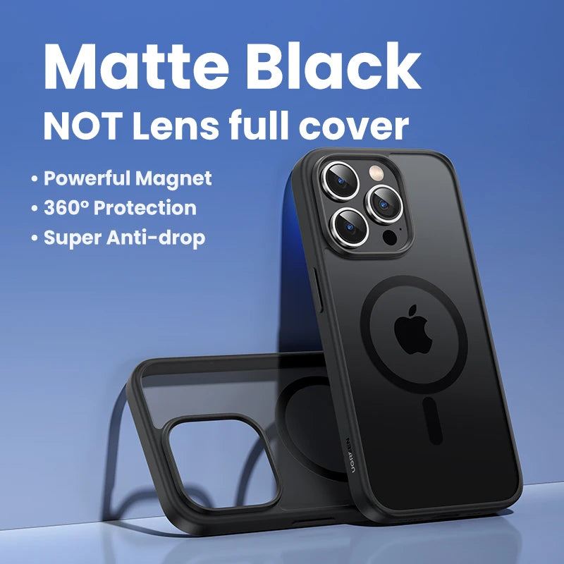 UGREEN Magnetic Case for iPhone 17 16 15 14 13 Pro Max Case Shockproof Cover for iPhone 16 Pro Max Plus 16pro Macsafe TPU Cases