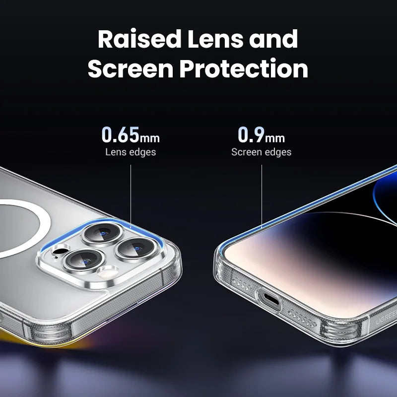 UGREEN Magnetic Case for iPhone 17 16 15 14 13 Pro Max Case Shockproof Cover for iPhone 16 Pro Max Plus 16pro Macsafe TPU Cases