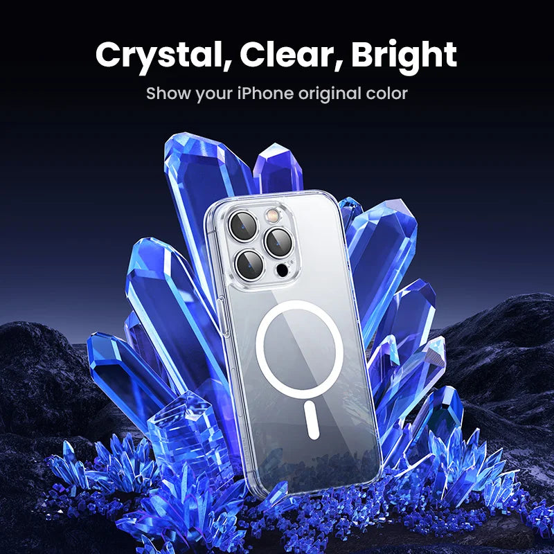 UGREEN Magnetic Case for iPhone 17 16 15 14 13 Pro Max Case Shockproof Cover for iPhone 16 Pro Max Plus 16pro Macsafe TPU Cases
