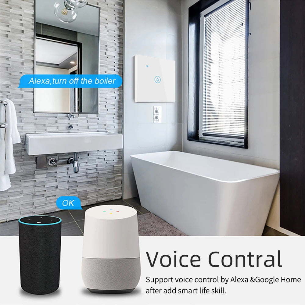 ANDELI Tuya EU US  Israe WiFi Smart Water Heater Boiler Switch 4400W Air Conditioner Switch Works With Alexa Alice Google Home