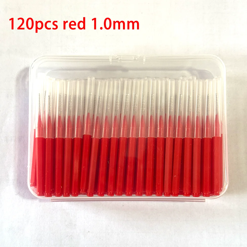 120Pcs/Box Interdental Brushes Health Care Tooth Escova Interdental Cleaners Orthodontic Dental Teeth Brush Oral Hygiene Tool