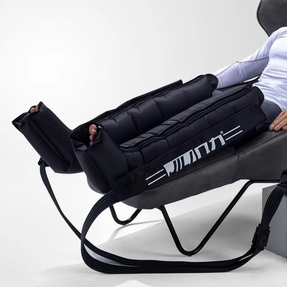 JILI Pressotherapy Air Compression Foot  Massager Leg Recovery Boots Lymphatic Drainage Machine  Relax Physiotherapy 6 chambers