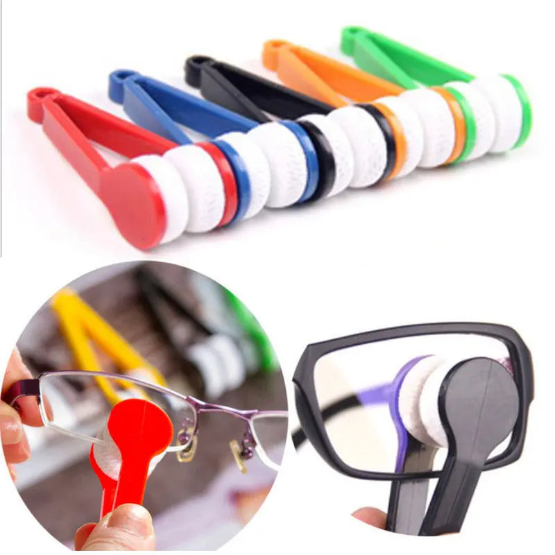 1-4Pcs/Set Portable Multifunctional Glasses Cleaning Rub Eyeglass Sunglasses Spectacles Microfiber Cleaner Clean Brushes