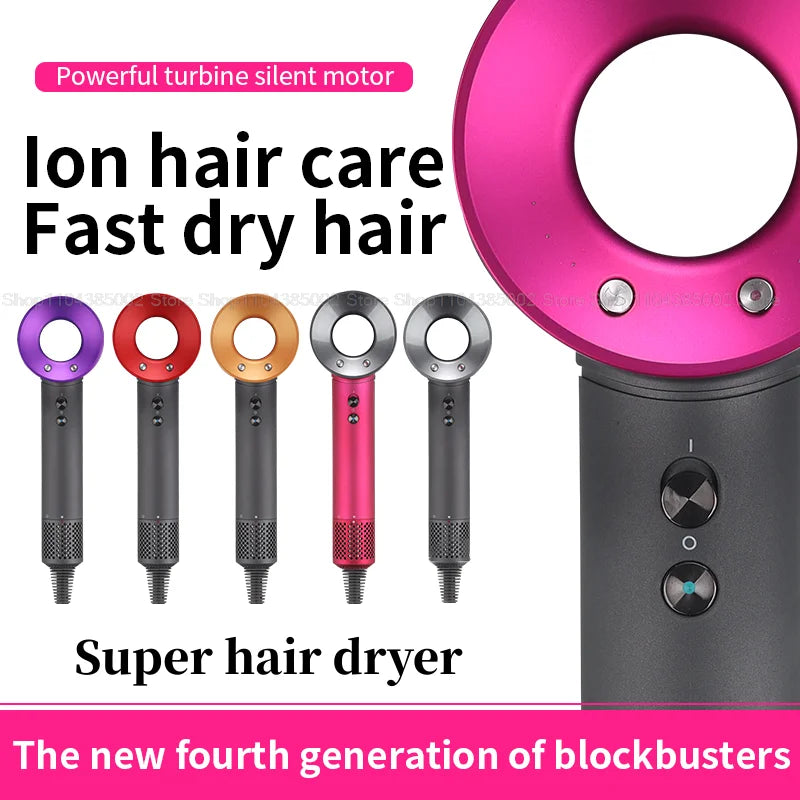 Professinal Leafless For Dyson Hair Dryer Negative Ion Quick Dry Home Powerful Hair Constant Flyaway Attachment Anion Electric