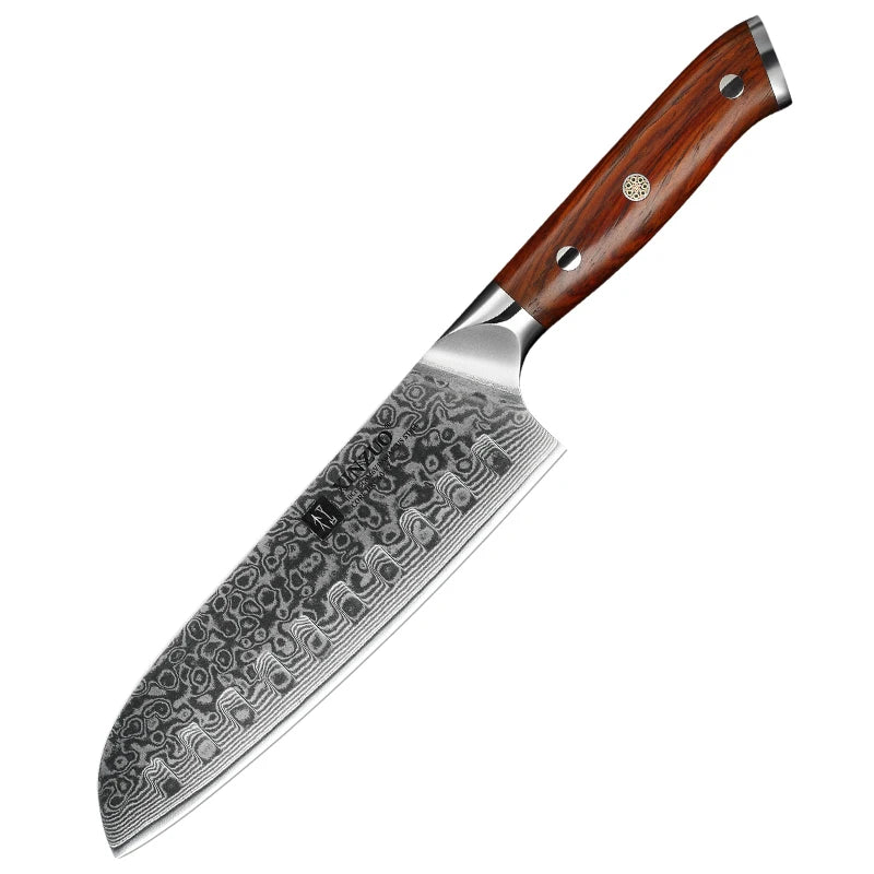 XINZUO 1-3PCS Kitchen Knife Set 67 Layers Damascus Steel High Carbon Chef Santoku Utility Knives Rosewood Handle Cooking Tools
