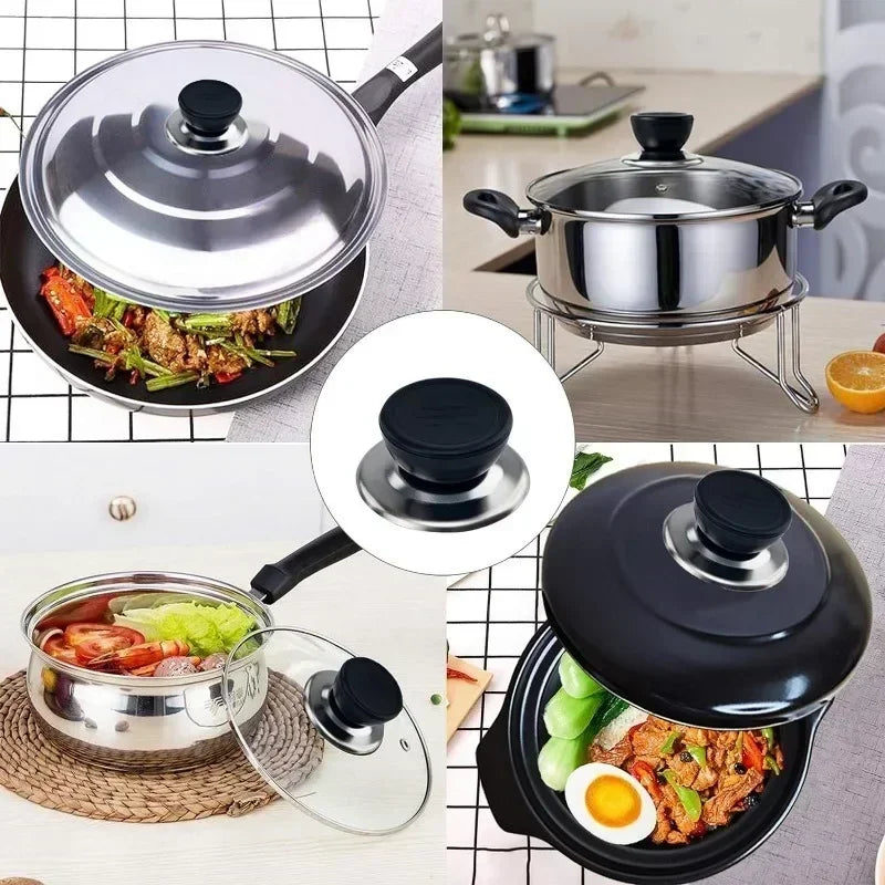 6/1pcs Kitchen Tools Replaceable Universal Pot Lid Handle Anti-Scalding Pot Lid Handle Pots Lid Head Kitchen Accessories Cap