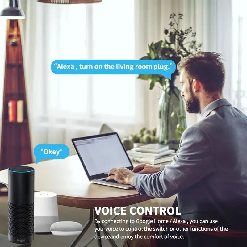 Tuya Smart Socket EU16A/20A Wifi Smart Plug With Power Monitoring Smart Life APP Remote Control Support Google Assistant Alexa