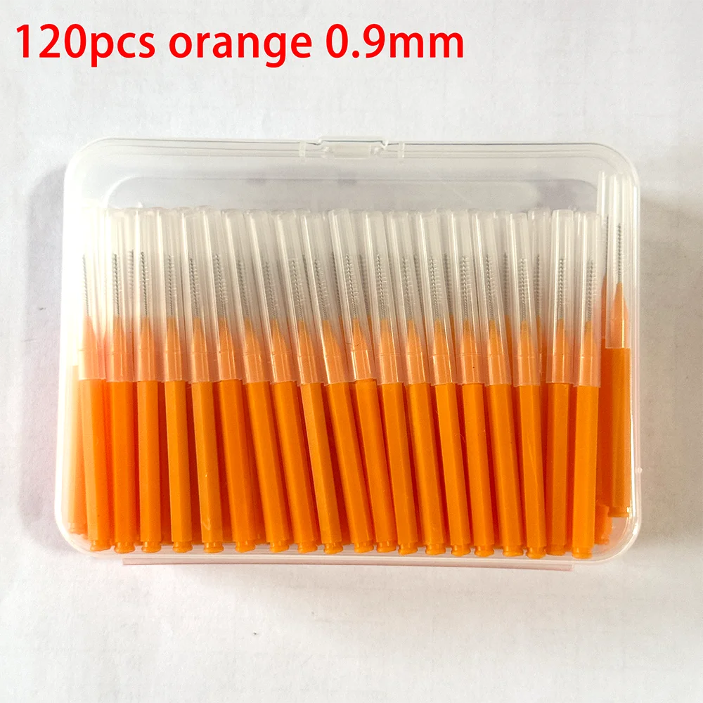 120Pcs/Box Interdental Brushes Health Care Tooth Escova Interdental Cleaners Orthodontic Dental Teeth Brush Oral Hygiene Tool