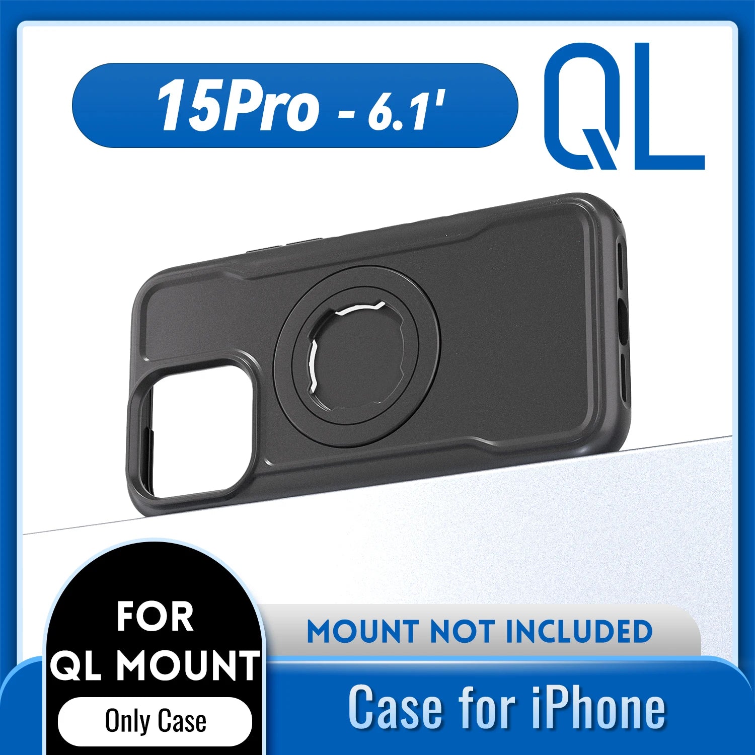 Magnetic Shockproof Case for iPhone 17 16 15 14 Pro Max with Lock-in System Design for Quad-style Bike/Motorcycle Mount/Holder