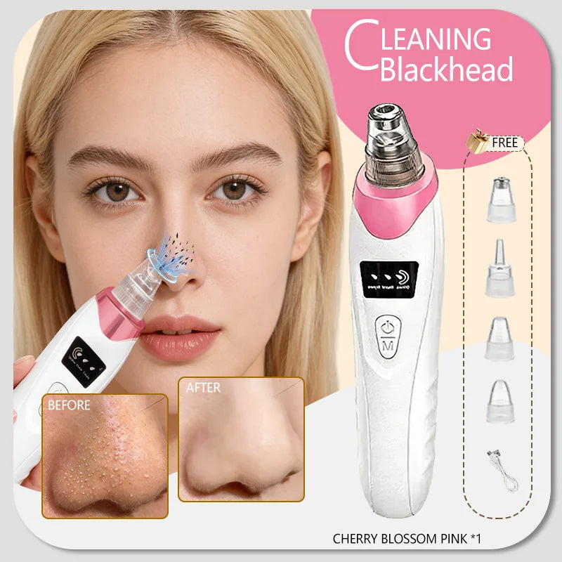 Blackhead Remover Pore Cleaner Skin Pimple Acne Extractor Facial Cleaning Electric Black Head Removal Black Dots Vacuum Cleaner