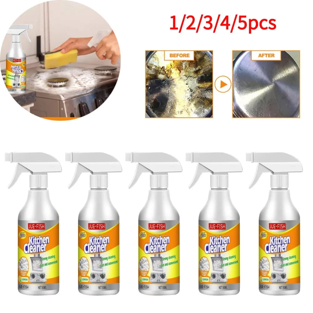 60ml Foam Cleaner Kitchen Grease Cleaner Stain Remover Cleaner Spray Magic Kitchen Degreaser Products Kitchenware Degreaser