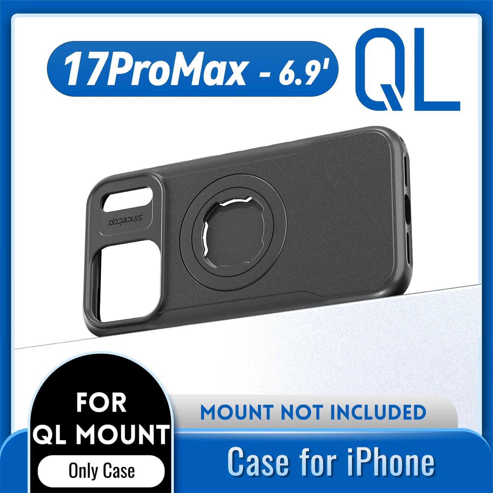 Magnetic Shockproof Case for iPhone 17 16 15 14 Pro Max with Lock-in System Design for Quad-style Bike/Motorcycle Mount/Holder