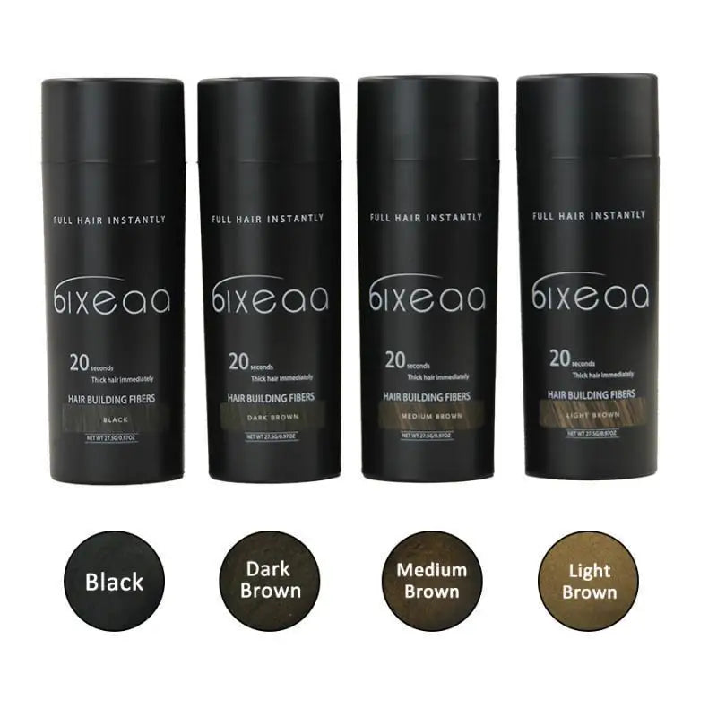 2 Color Hair Fibers Regrowth Powders Keratin Applicator Hair Building Fibers Spray Pump Hair Growth Beauty Health Products 27.5g