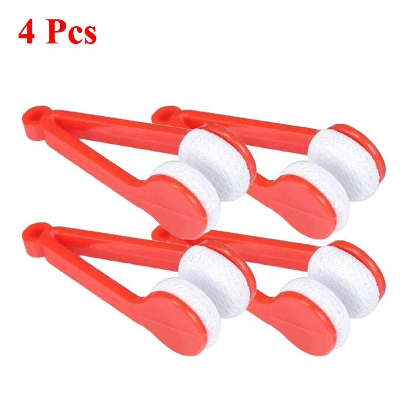 1-4Pcs/Set Portable Multifunctional Glasses Cleaning Rub Eyeglass Sunglasses Spectacles Microfiber Cleaner Clean Brushes