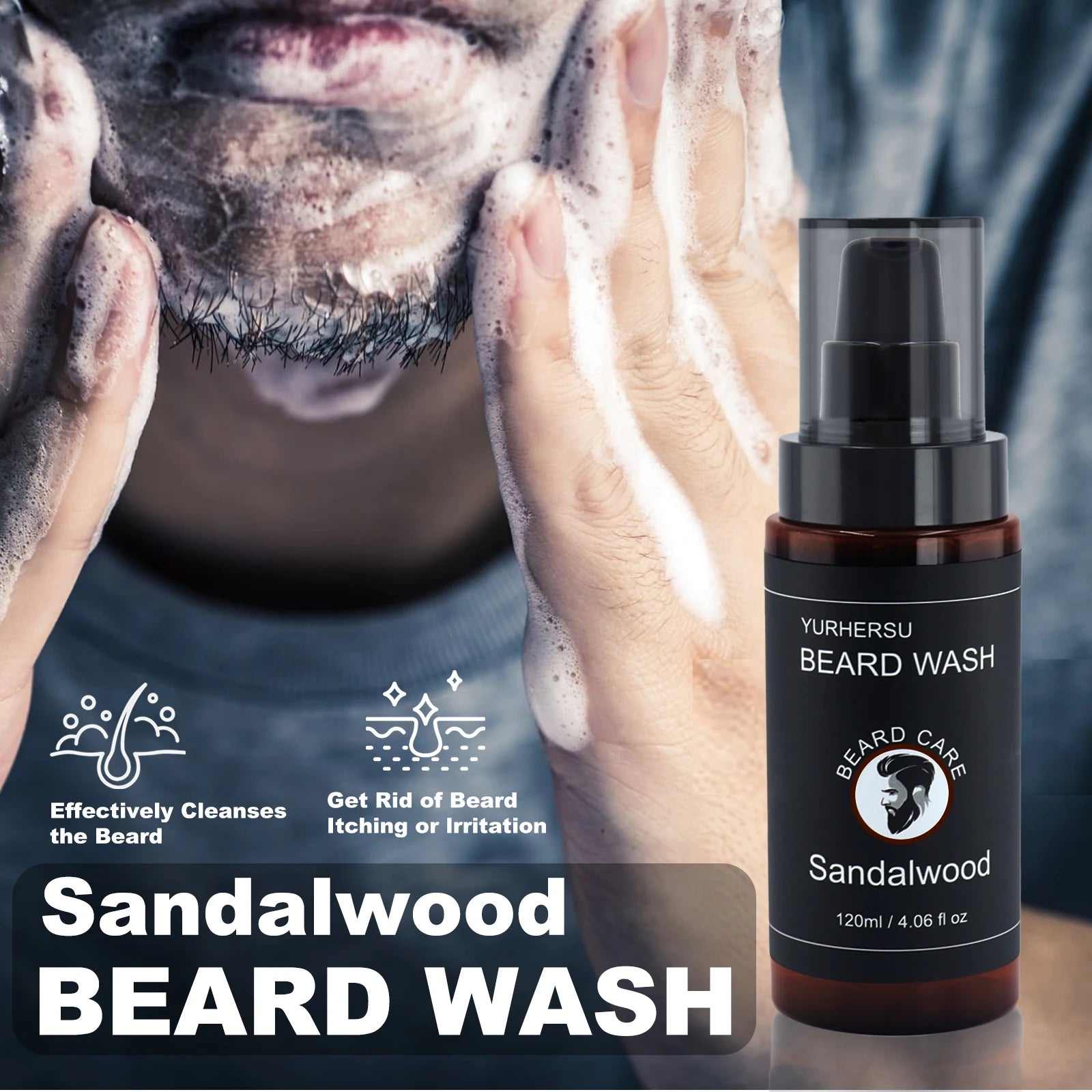 7Pcs Beard Care Kit for Men, Grooming Set Includes Beard Oil, Balm, Comb, Scissors, Brush, Bag - Best Gift