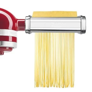 Pasta Attachment for KitchenAid Mixer, Pasta Sheet Roller, Spaghetti Fettuccine Cutter,Stainless Noodle Fit All KitchenAid Chef