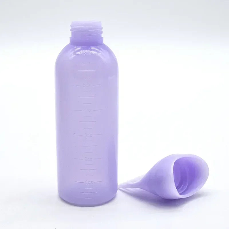3 Color Oil Applicator Bottle For Hair Professional Hairdressing Dyeing Comb Bottles Barbershop Hairdresser Coloring Supplies
