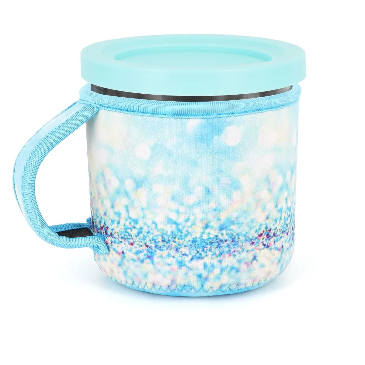 1/4Pcs Reusable Ice Cream Sleeves with Handle, Neoprene Insulated Sleeves for Ninja Creami Pints, Frozen Dessert