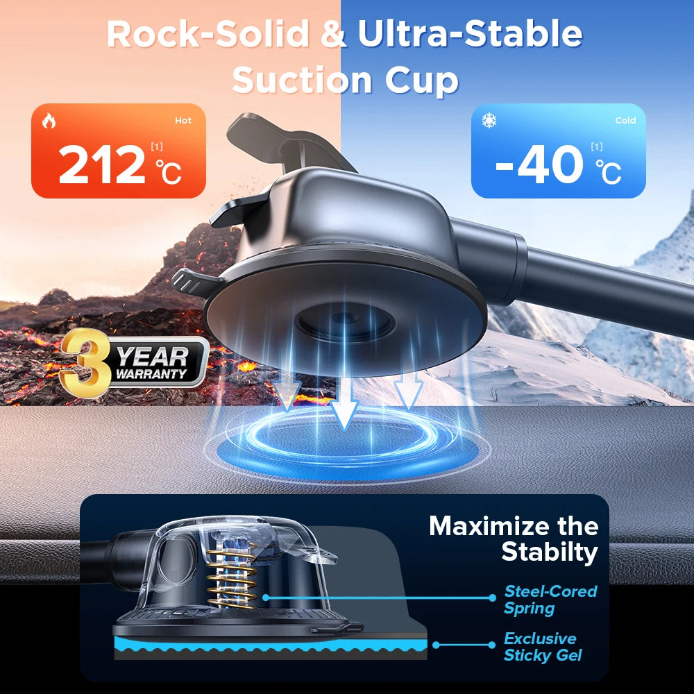 Joyroom Car Phone Holder Mount 360° Widest View Universal Handsfree Auto Air Vent Flexible Long Arm Phone Mount  JR-ZS259