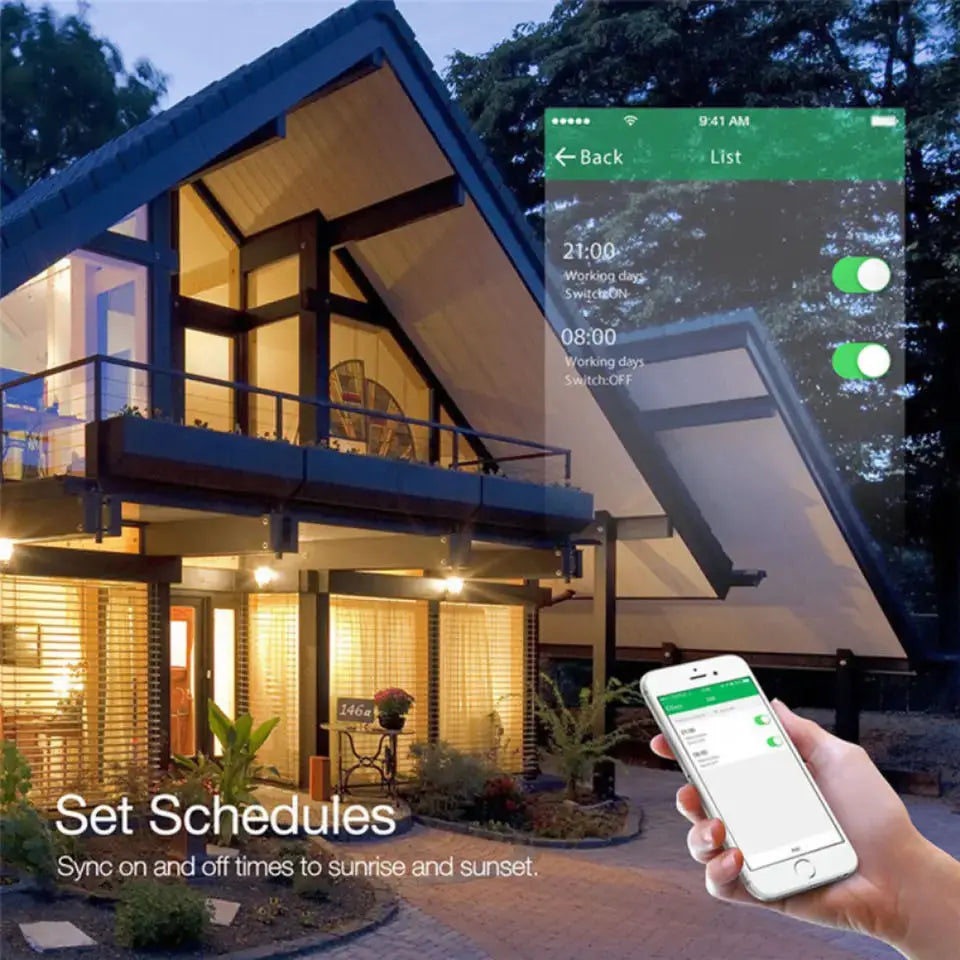 Tuya Smart Socket EU16A/20A Wifi Smart Plug With Power Monitoring Smart Life APP Remote Control Support Google Assistant Alexa