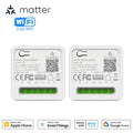 Matter Smart Switch 16A Mini WiFi Relay Module Home Automation DIY Light Switch Works with Homekit Alexa Google Home Smartthings