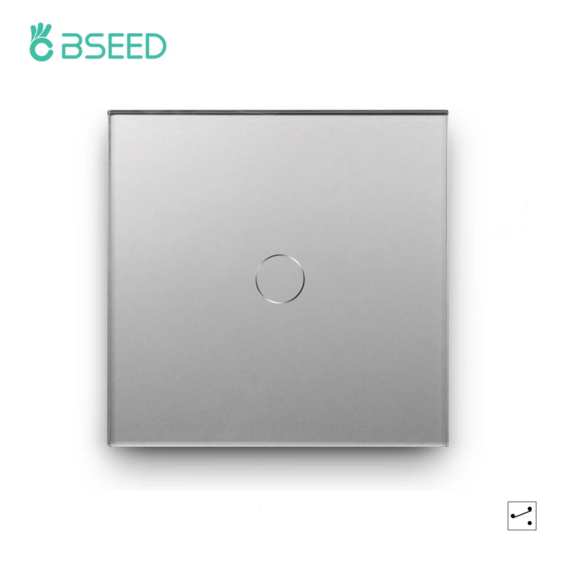 BSEED 1/2/3Gang Smart Zigbee Touch Light Switch 2-Way Control Compatible with Alexa/Google Home No Neutral Wire Touch Switch