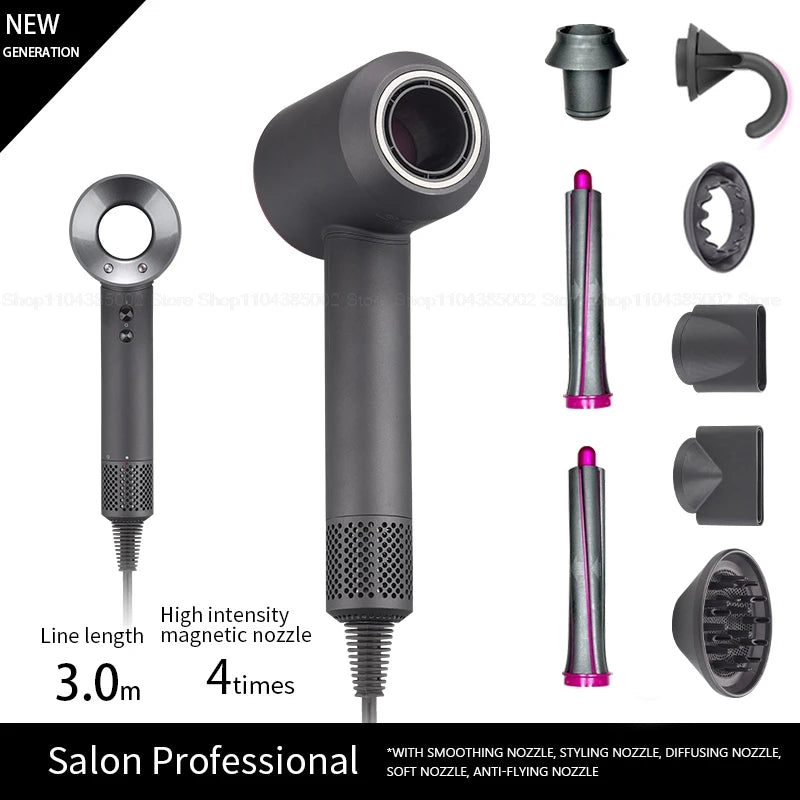Professinal Leafless For Dyson Hair Dryer Negative Ion Quick Dry Home Powerful Hair Constant Flyaway Attachment Anion Electric