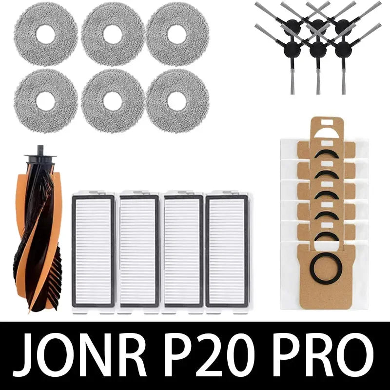 for Jonr P20 pro T5 pro Robot Vacuum Cleaner Accessories Main Side Brush HEPA Filter Mop Cloth Replacement Home Cleaning