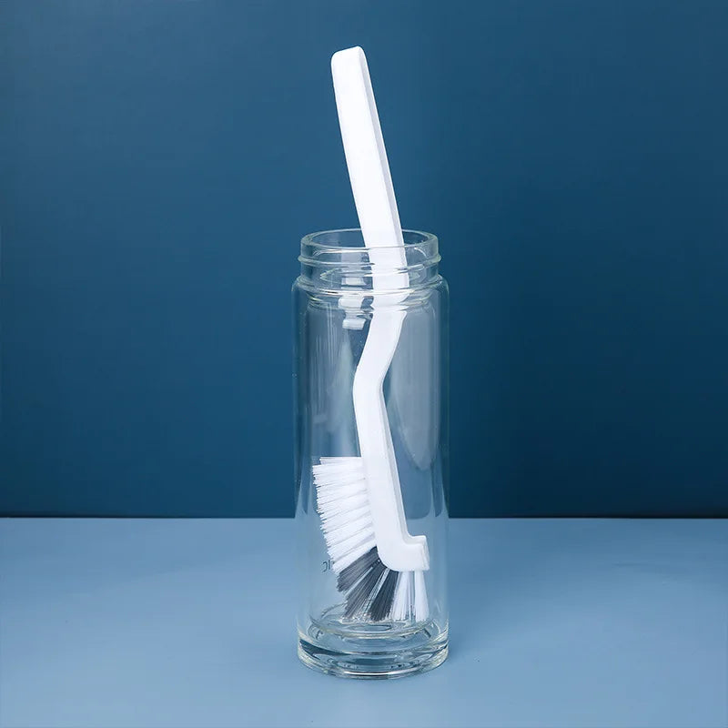 3Pcs Cleaning Brush Set, Long Handle Multi-Surface Scrubber for Kitchen Sink, Cup Corners, Home Deep Clean Tool