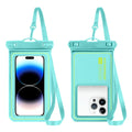 Bubble Float Waterproof Phone Case with Detachable Strap Touch Screen Crossboday Swim Storage Pouch Ultra Thin Universal