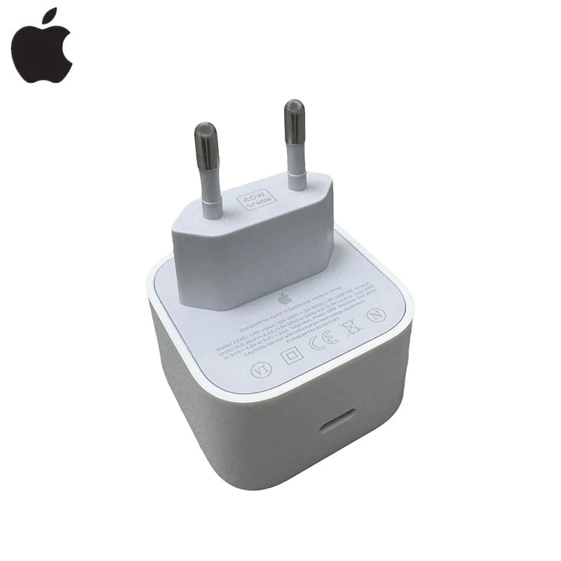 2026 Original 40W-60W USB-C Power Adapter For iphone 17 16 Pro Max Type C fast charger for Apple Cable for iPhone 15 Plus