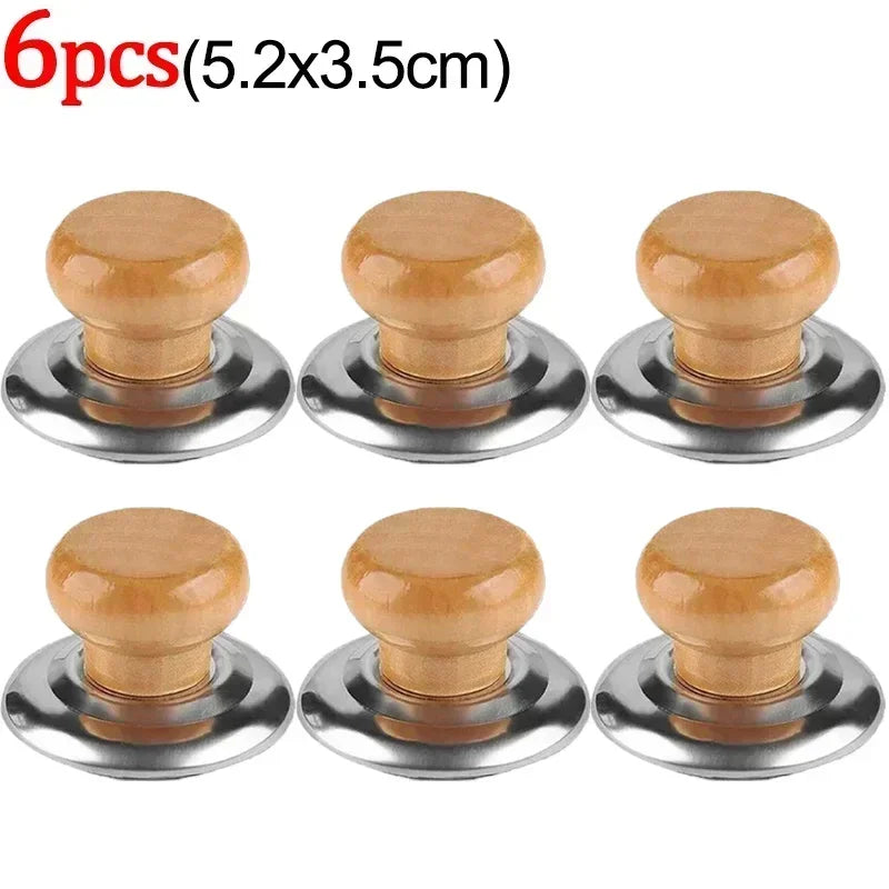 6/1pcs Kitchen Tools Replaceable Universal Pot Lid Handle Anti-Scalding Pot Lid Handle Pots Lid Head Kitchen Accessories Cap