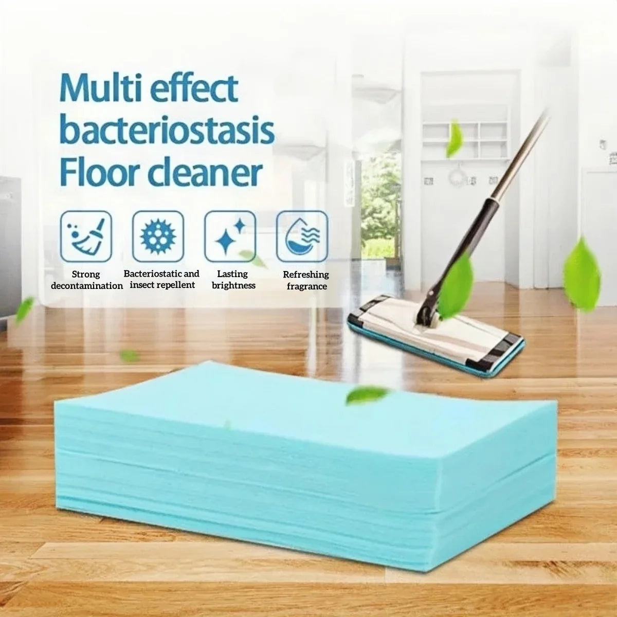 30-200pcs Concentrated Floor Cleaner For Tile Wood Bathroom And Car Surfaces Powerful Floor Cleaning Sheets For Home
