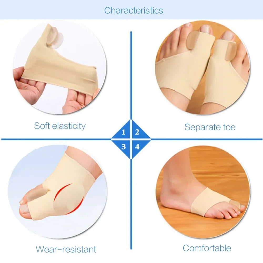 Bunion Corrector,Toe Separator for Big Toe Relax,Spread and Stretch for Hallux Valgus & Bunion Support,Protector for big Toes