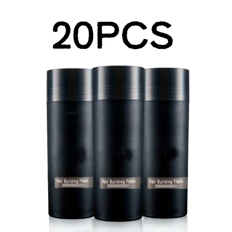 20pcsHair Fiber Keratin Hair Building Fiber Powder Instant Hair Growth Thickening Hairline Gaps Fiber Bald Extension Care Produc