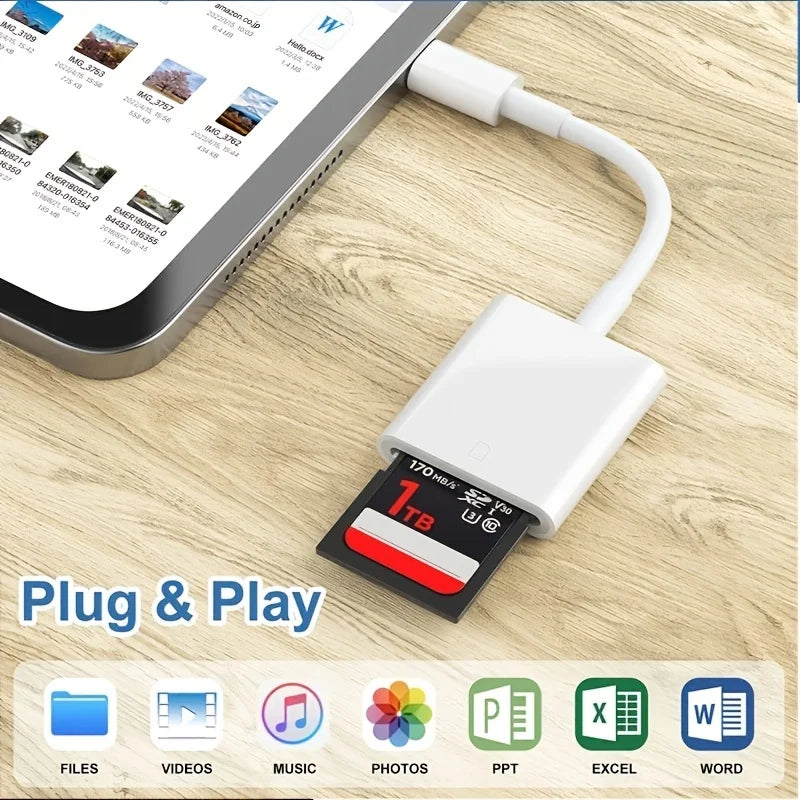 USB C Memory Card Reader Type C to SD TF Adapter for iPhone15 Huawei Xiaomi SD TF Card Reader Data Converter For Camera Card