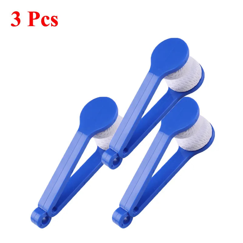 1-4Pcs/Set Portable Multifunctional Glasses Cleaning Rub Eyeglass Sunglasses Spectacles Microfiber Cleaner Clean Brushes