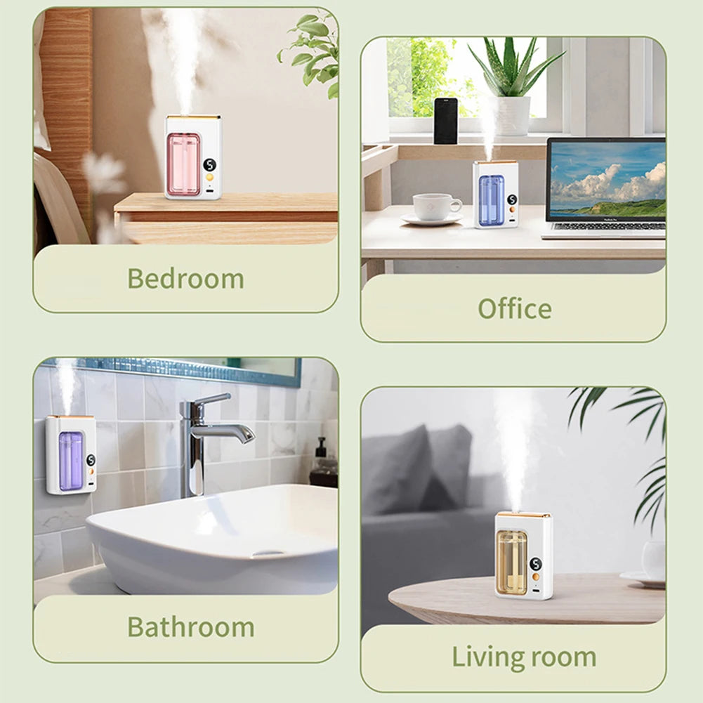Smart Aroma Diffuser Air Purifier Digital Display Plant Essential Oils 5 Gears Wall Mount Tabletop USB Charging Living Room