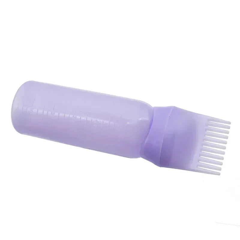 3 Color Oil Applicator Bottle For Hair Professional Hairdressing Dyeing Comb Bottles Barbershop Hairdresser Coloring Supplies