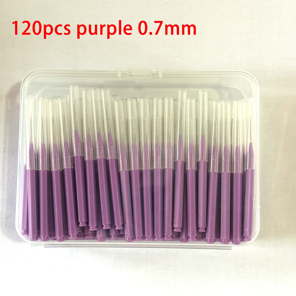 120Pcs/Box Interdental Brushes Health Care Tooth Escova Interdental Cleaners Orthodontic Dental Teeth Brush Oral Hygiene Tool