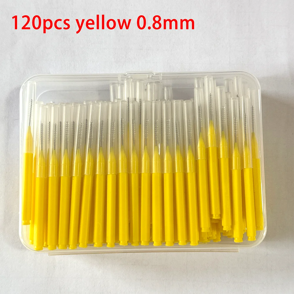 120Pcs/Box Interdental Brushes Health Care Tooth Escova Interdental Cleaners Orthodontic Dental Teeth Brush Oral Hygiene Tool