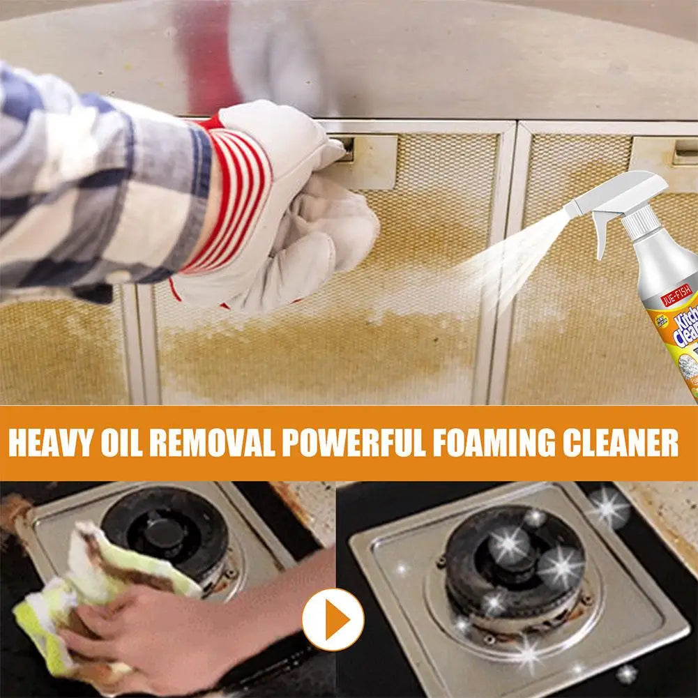 60ml Foam Cleaner Kitchen Grease Cleaner Stain Remover Cleaner Spray Magic Kitchen Degreaser Products Kitchenware Degreaser