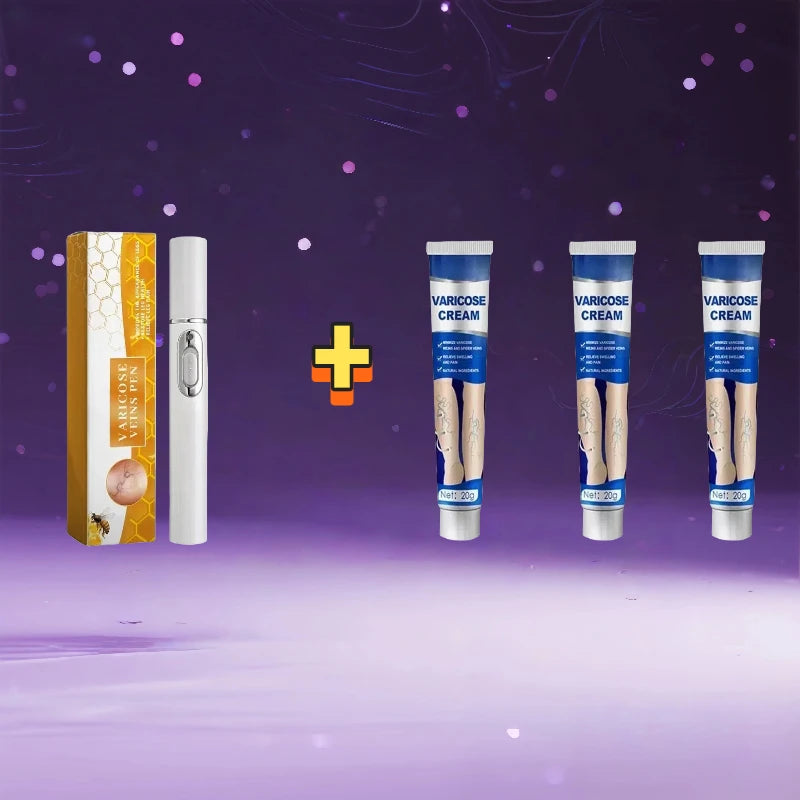 Blue Light Laser Vein Therapy | At-Home Treatment for Spider Veins & Swelling | Safe for Couperose Skin