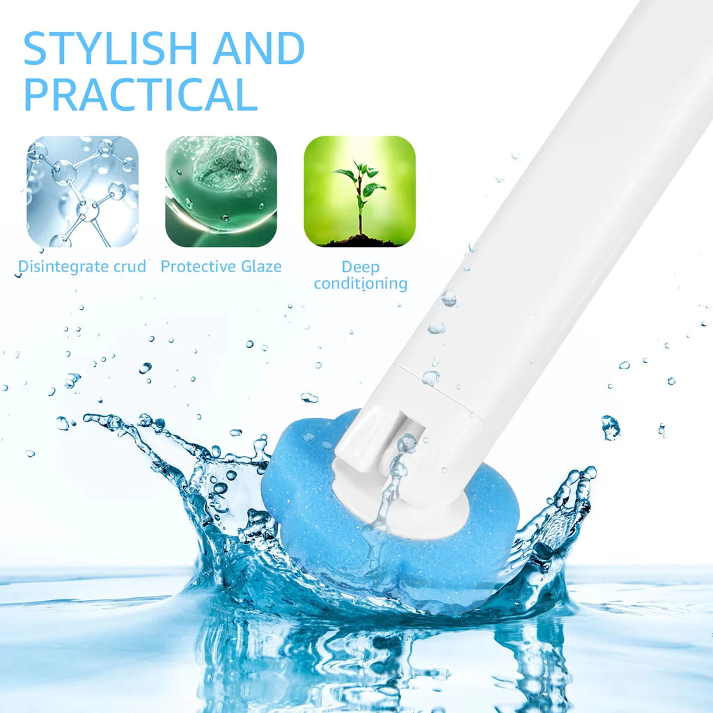 Toilet Brush With Disposable Replacement Head Kits Upgrade Long Handle Bathroom Cleaning Brush For Home Wc Accessories