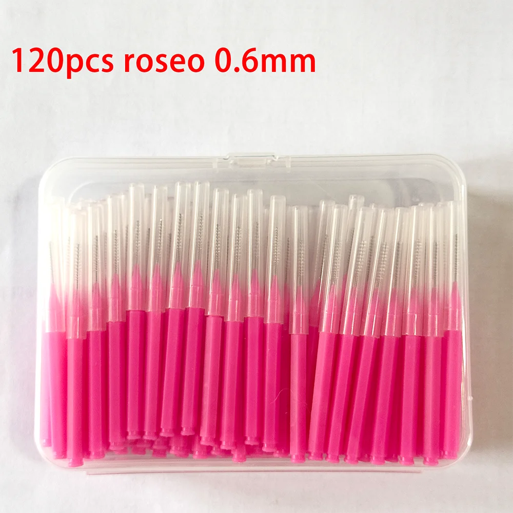 120Pcs/Box Interdental Brushes Health Care Tooth Escova Interdental Cleaners Orthodontic Dental Teeth Brush Oral Hygiene Tool