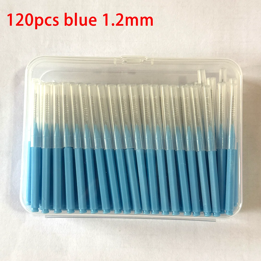 120Pcs/Box Interdental Brushes Health Care Tooth Escova Interdental Cleaners Orthodontic Dental Teeth Brush Oral Hygiene Tool