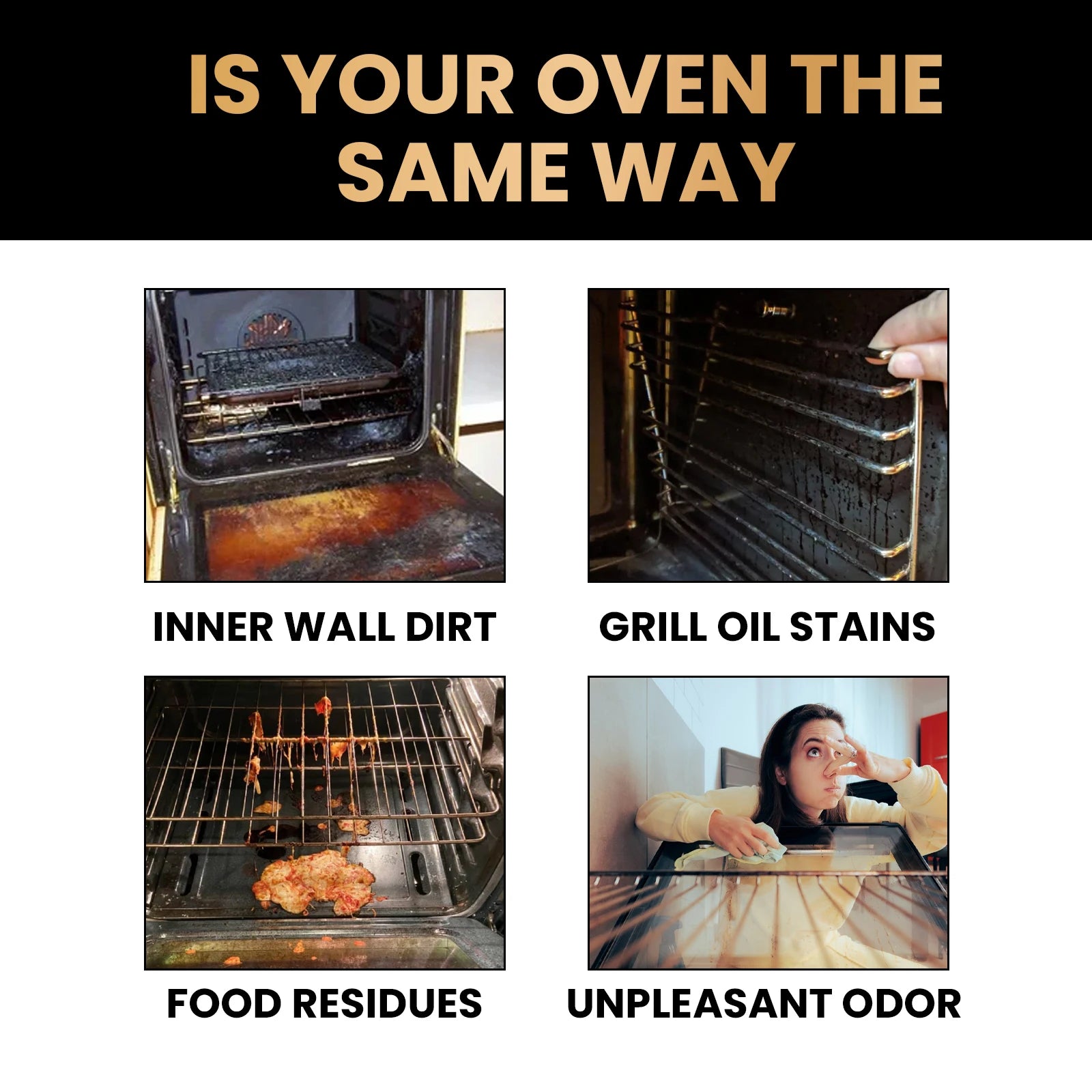 Ovens Cleaning Foam Spray Strong Kitchen Remove Grill Stove Oil Stains All Purpose Cleaner for Kitchen Appliances Household Care