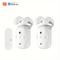 1/2pcs Smart WiFi Curtain Robot with Wi-Fi Gateway, APP Remote Control,  Automatic Opening Hand Pull Start，Compatible with Alexa