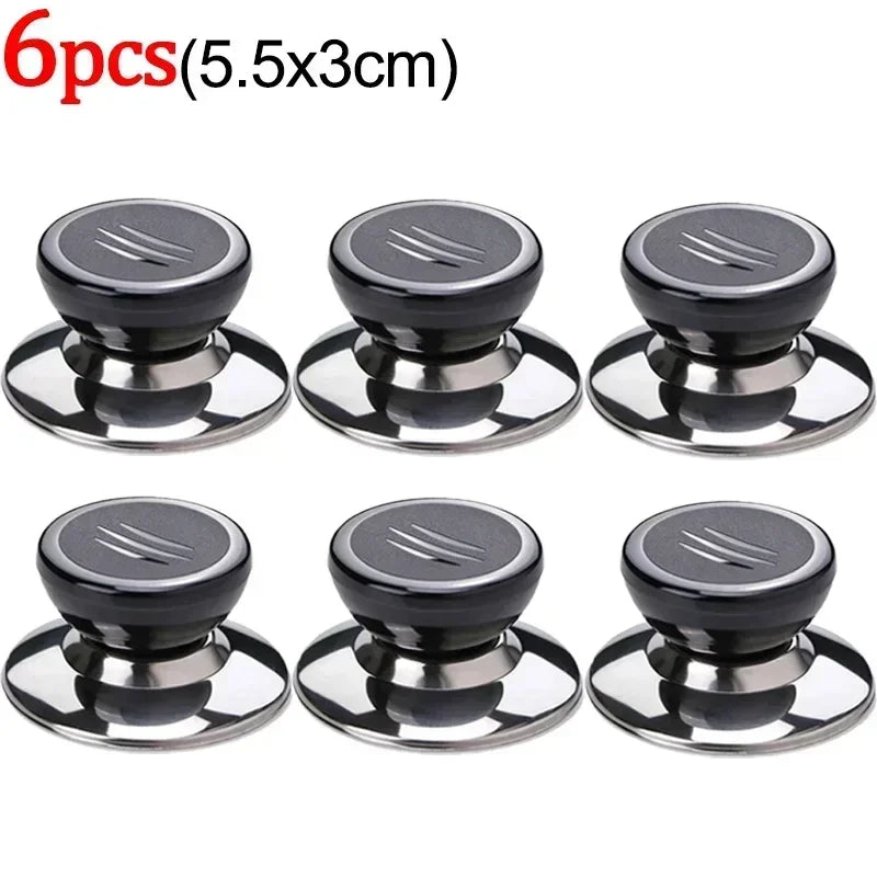 6/1pcs Kitchen Tools Replaceable Universal Pot Lid Handle Anti-Scalding Pot Lid Handle Pots Lid Head Kitchen Accessories Cap
