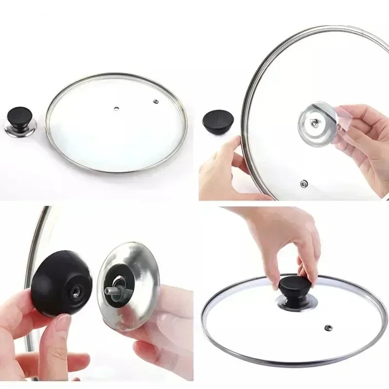 6/1pcs Kitchen Tools Replaceable Universal Pot Lid Handle Anti-Scalding Pot Lid Handle Pots Lid Head Kitchen Accessories Cap